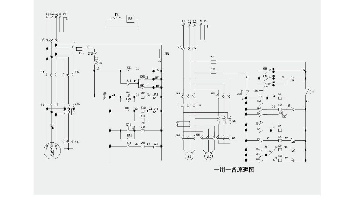 BQJ 防爆自耦減壓電磁 起動箱( II B)電氣原理圖示例.jpg